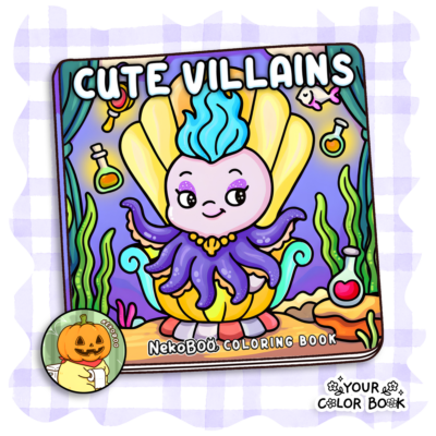Cute Villains Coloring Book - Cute Animals Coloring Pages