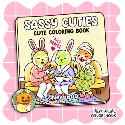 Sassy Cuties Coloring Book - Funny Animals Coloring Pages