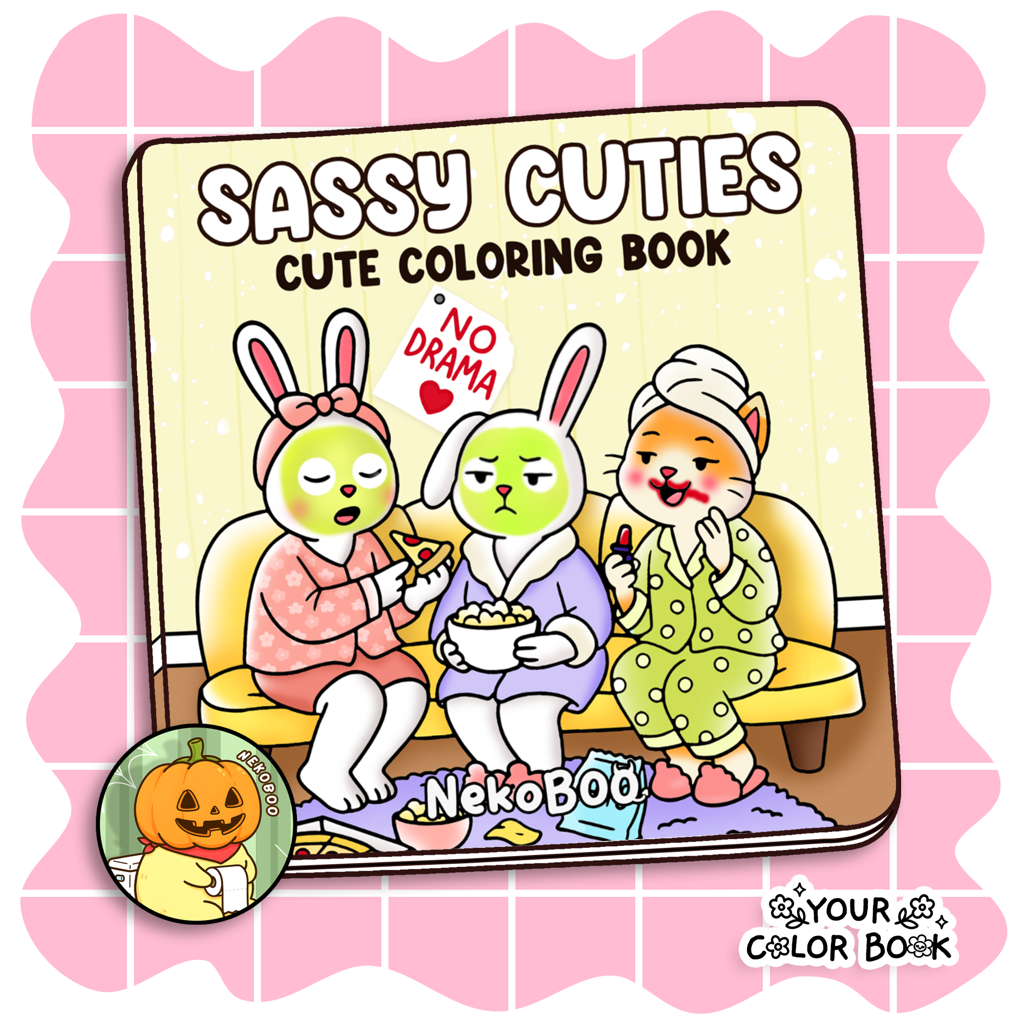 Sassy Cuties Coloring Book - Funny Animals Coloring Pages 1 Sassy Cuties Coloring Book - Funny Animals Coloring Pages