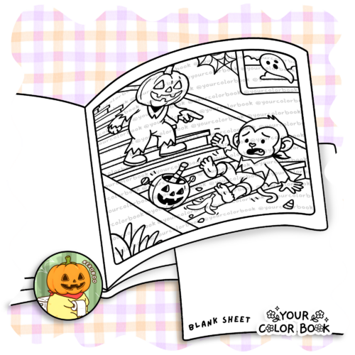 Halloween Crimes Coloring Book - Spooky Criminals Coloring Pages