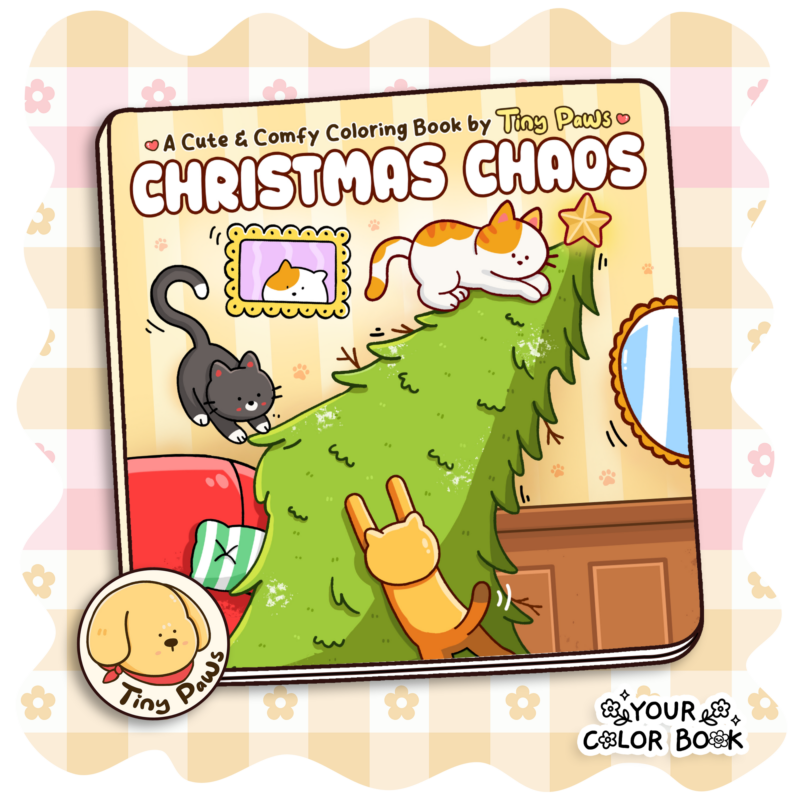 Christmas Chaos Coloring Book - Funny Coloring Pages with Silly Animal Characters