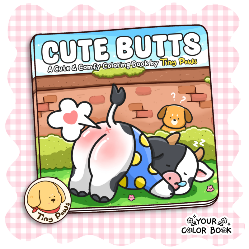 Cute Butts Coloring Book by Pawla Peta - Funny Animals Coloring Pages