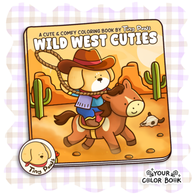 Wild West Cuties Coloring Book - Funny Animals Coloring Pages