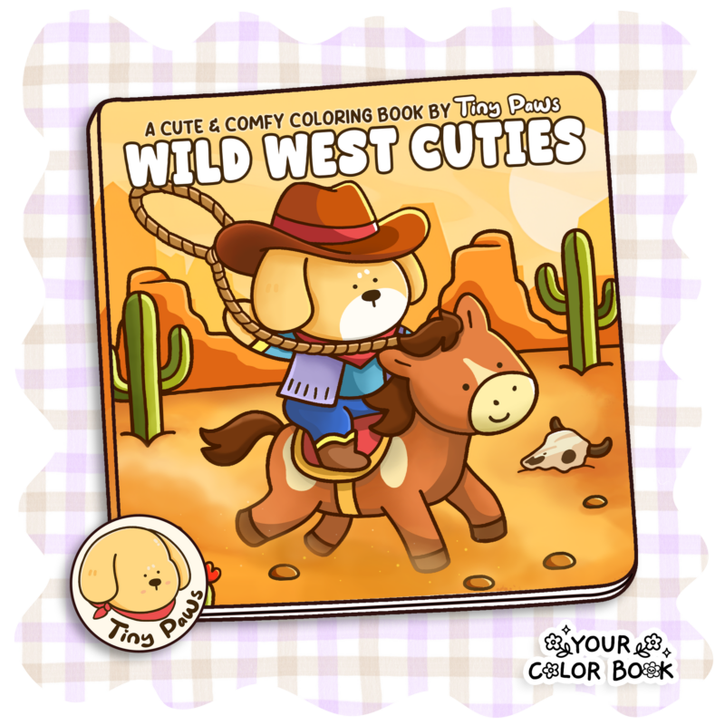 Wild West Cuties Coloring Book - Funny Animals Coloring Pages