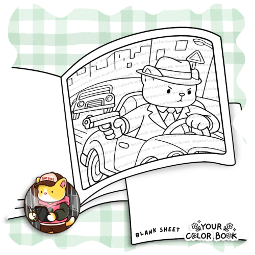 Paw Bond: A Secret Agent Cat Coloring Book with Spy Missions, Detective Adventures for Teens, Adults Relaxation & Creativity