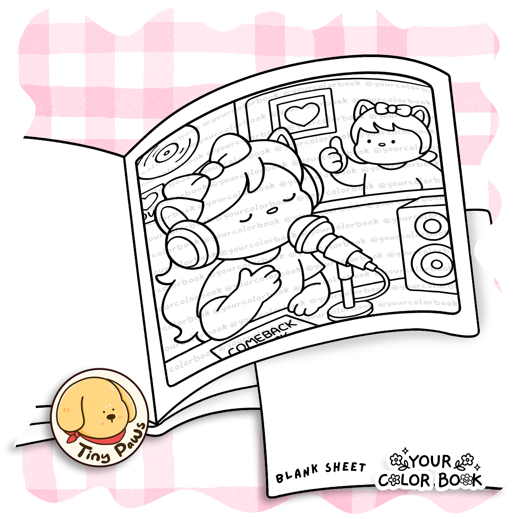 Fuzzy K-pop A Cute K-pop Coloring Book for Adults & Teens with Adorable Animal Character Idols, Dance Moves and Stage Light Fuzzy K-pop A Cute K-pop Coloring Book for Adults & Teens with Adorable Animal Character Idols, Dance Moves and Stage Light