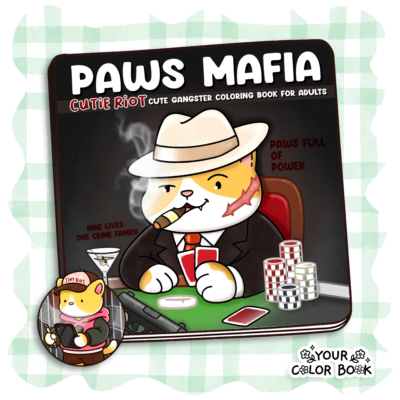 Paws Mafia Coloring Book Playful Gangster Coloring Pages with Endearing Animal Characters