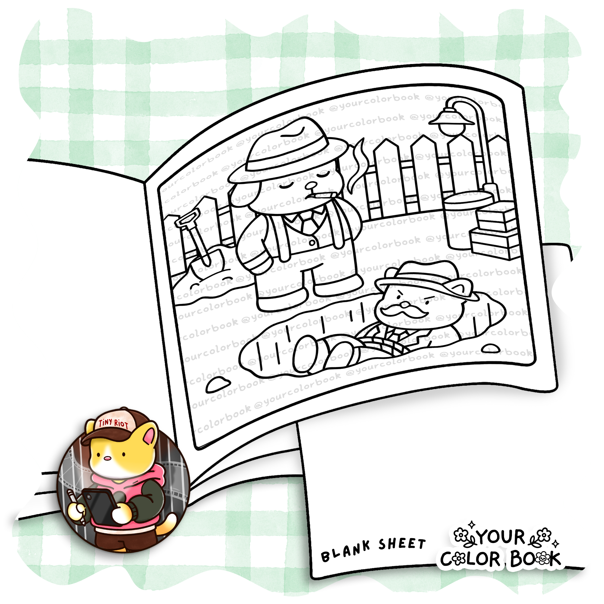 Paws Mafia Coloring Book Playful Gangster Coloring Pages with Endearing Animal Characters 2 Paws Mafia Coloring Book Playful Gangster Coloring Pages with Endearing Animal Characters